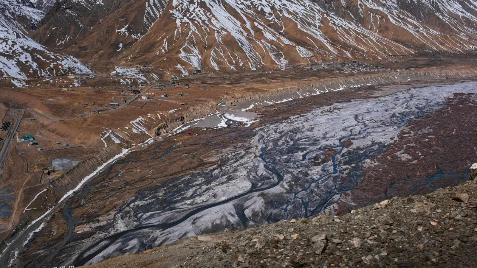 Mountain valley landscape in northern Pakistan